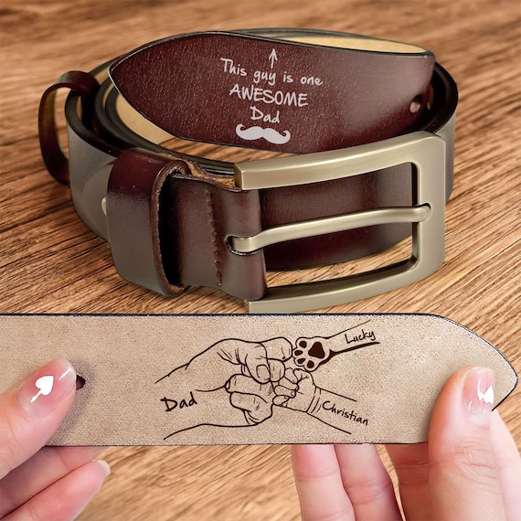 Ceinture gravée personnalisée online