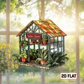 Personalized Greenhouse Faux Stained Glass Acrylic Suncatcher, Plant Ornament, Gift for Plantaholic, Plant Lovers Gift product logo