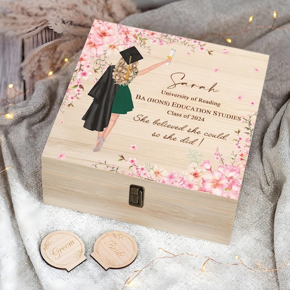 Personalized Name Bouquet Graduation Cap Sewing Kit Set, Portable