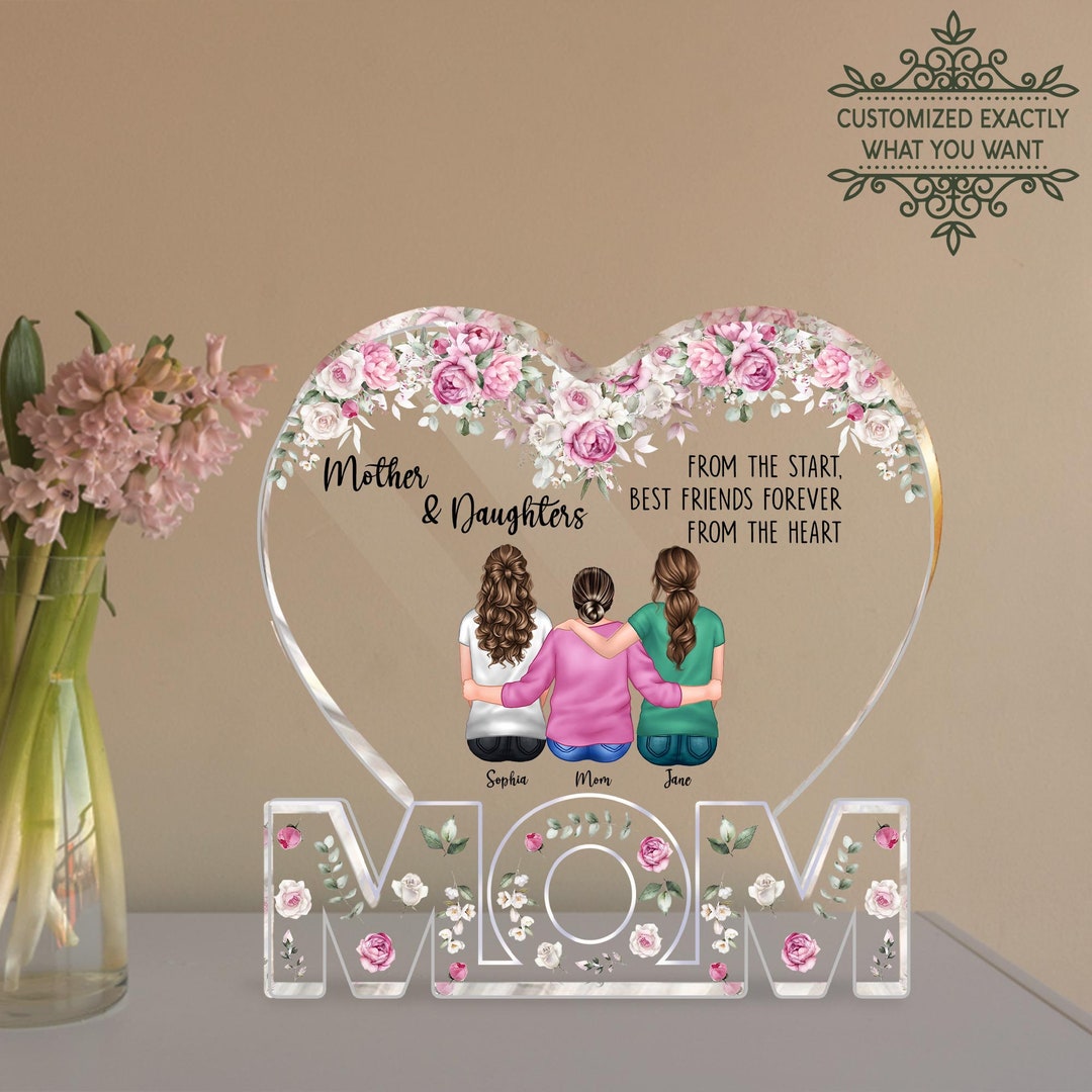 Personalized Mother and Sons and Daughters Acrylic Block, Gift for Mom ...
