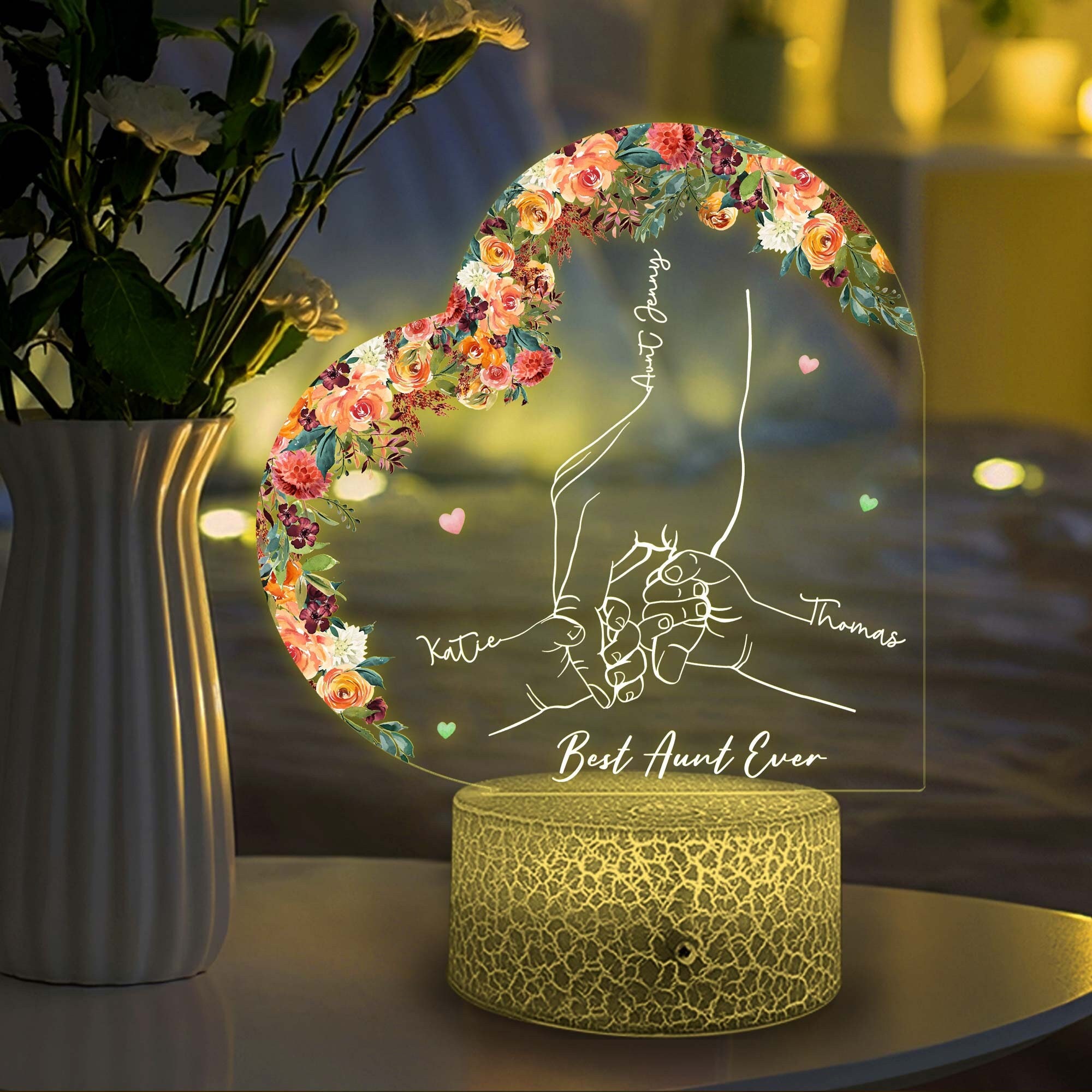 Lampe veilleuse Prénoms Lumineux 3D