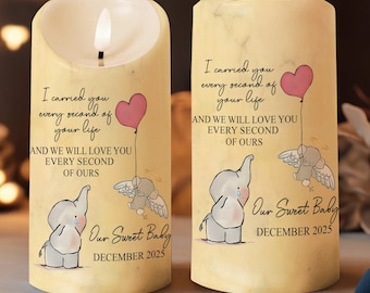 Personalized Baby Memorial Ornament, Baby Memorial Suncatcher, Infant Loss Gift, Miscarriage Ornament, Sympathy Gift
