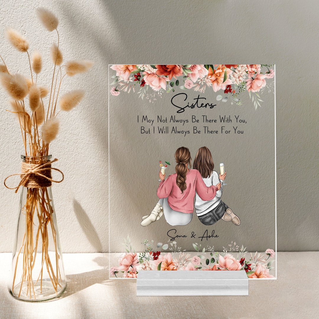 Personalized Sisters Acrylic Rectangle Plaque, Sister Gift From Sister ...