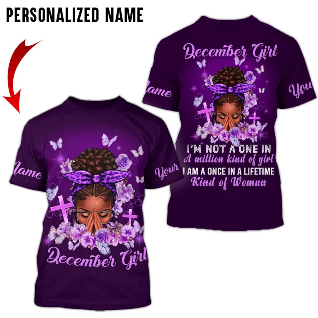 December Girl With Three Sides T-Shirt