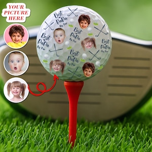 Custom Photo Dad Golf Balls, Golf Ball for Dad, Custom Golf Gifts, New Dad Gift, First Father&#39;s Day Gift, Golf Gift for Daddy, Golf For Men