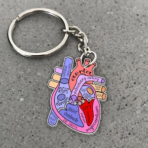 Benutzerdefinierte Kardiologen Customshape Ornament, Kardiologen Schlüsselbund, Kardiologen Auto Aufhänger, Geschenke für Kardiologie, Herz Chirurg Geschenke