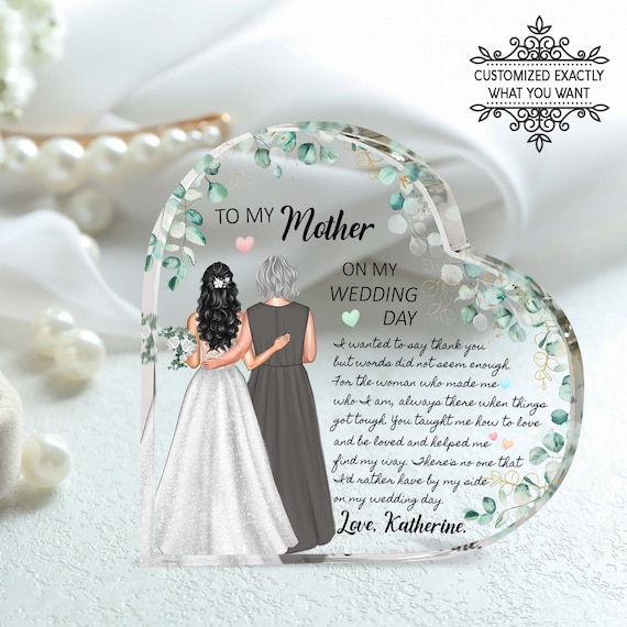  Mother of the Bride Gifts for Mom, Mother of Bride Gifts from  Daughter - to My Mom on My Wedding Day Mother of the Groom Gifts Bride to  Be Wedding
