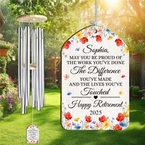 Campanello Vento 50° Anniversario Matrimonio - Regalo Romanticò Per