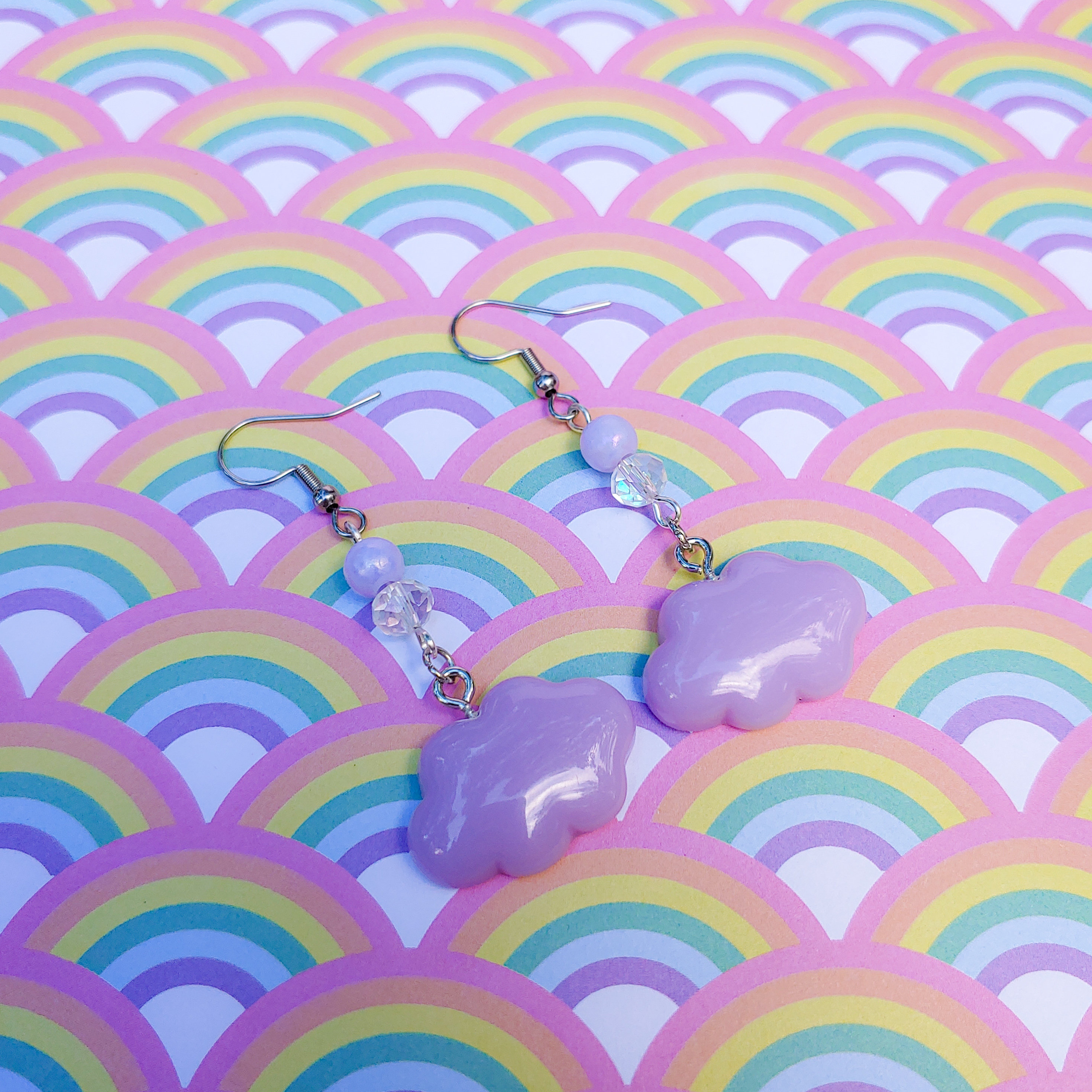 Cloud Earrings Pastel Goth Jewelry Decora Kei Yami Kawaii Etsy