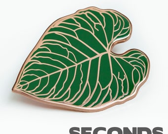 Anthurium Regale enamel pin badge SECONDS