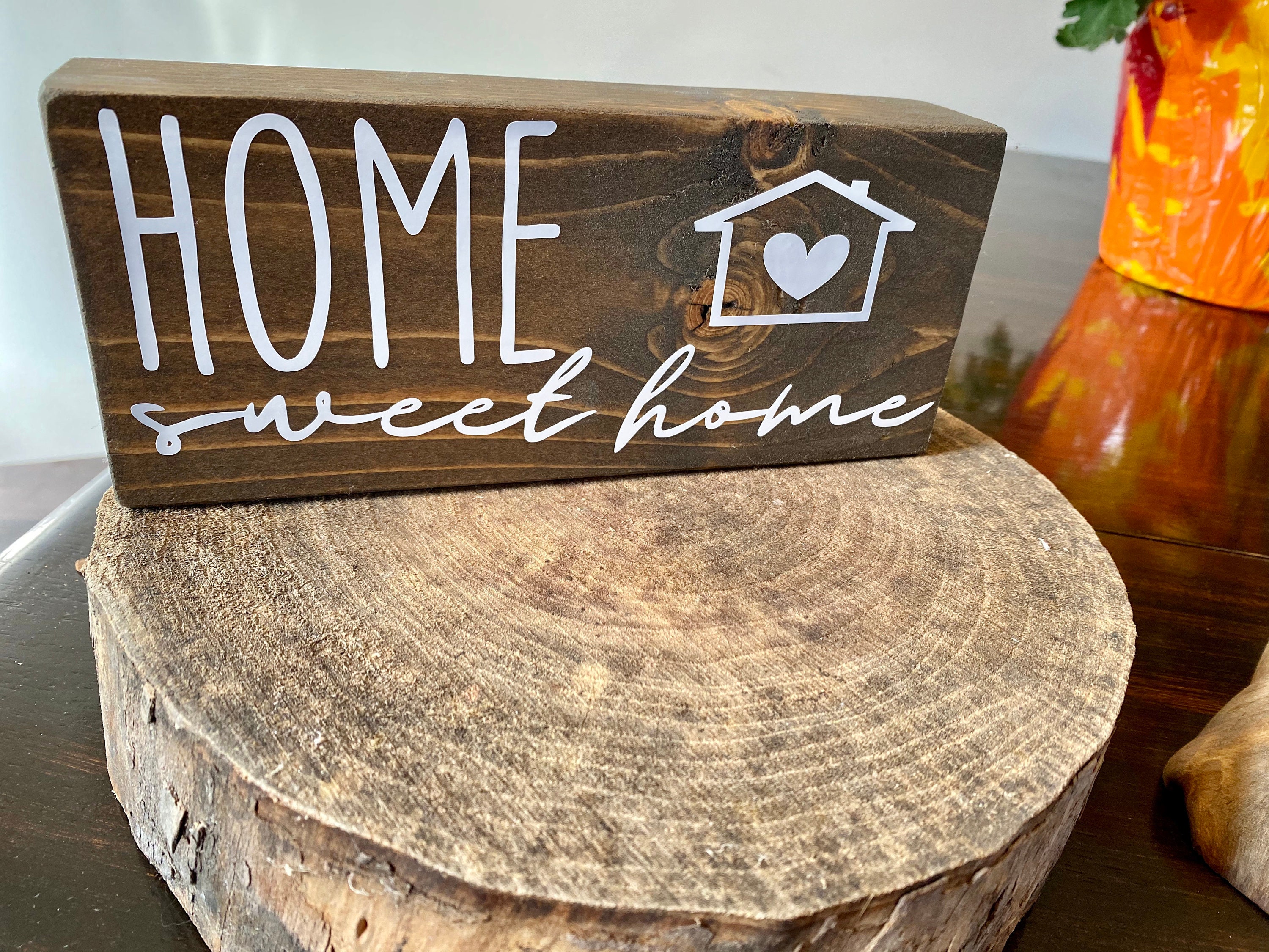 Personalized Block Sign Wood Mini Shelf Sitter Signs Etsy UK