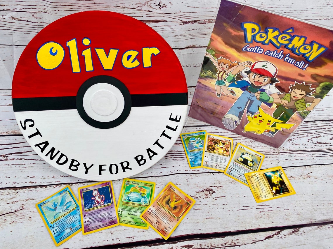 Personalized Pokemon Kids Gift Pokémon Go Inspired Wood Sign Etsy