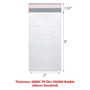 KSK Bubble 5&quot; x 10&quot; Poly Bubble Mailers Padded Shipping Envelopes
