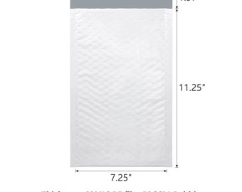 KSK Bubble 7.25" x 12" Poly Bubble Mailer Padded Shipping Envelopes