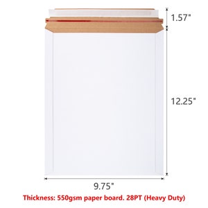 KSK Bubble 9.75&quot; x 12.25&quot; Rigid Mailers Flat Board/Paper Board Mailers Heavy Duty