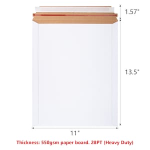 KSK Bubble 11&quot; x 13.5&quot; Rigid Mailers Flat Board/Paper Board Mailers Heavy Duty