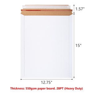 KSK Bubble 12.75" x 15" Rigid Mailers Flat Board/Paper Board Mailers Heavy Duty