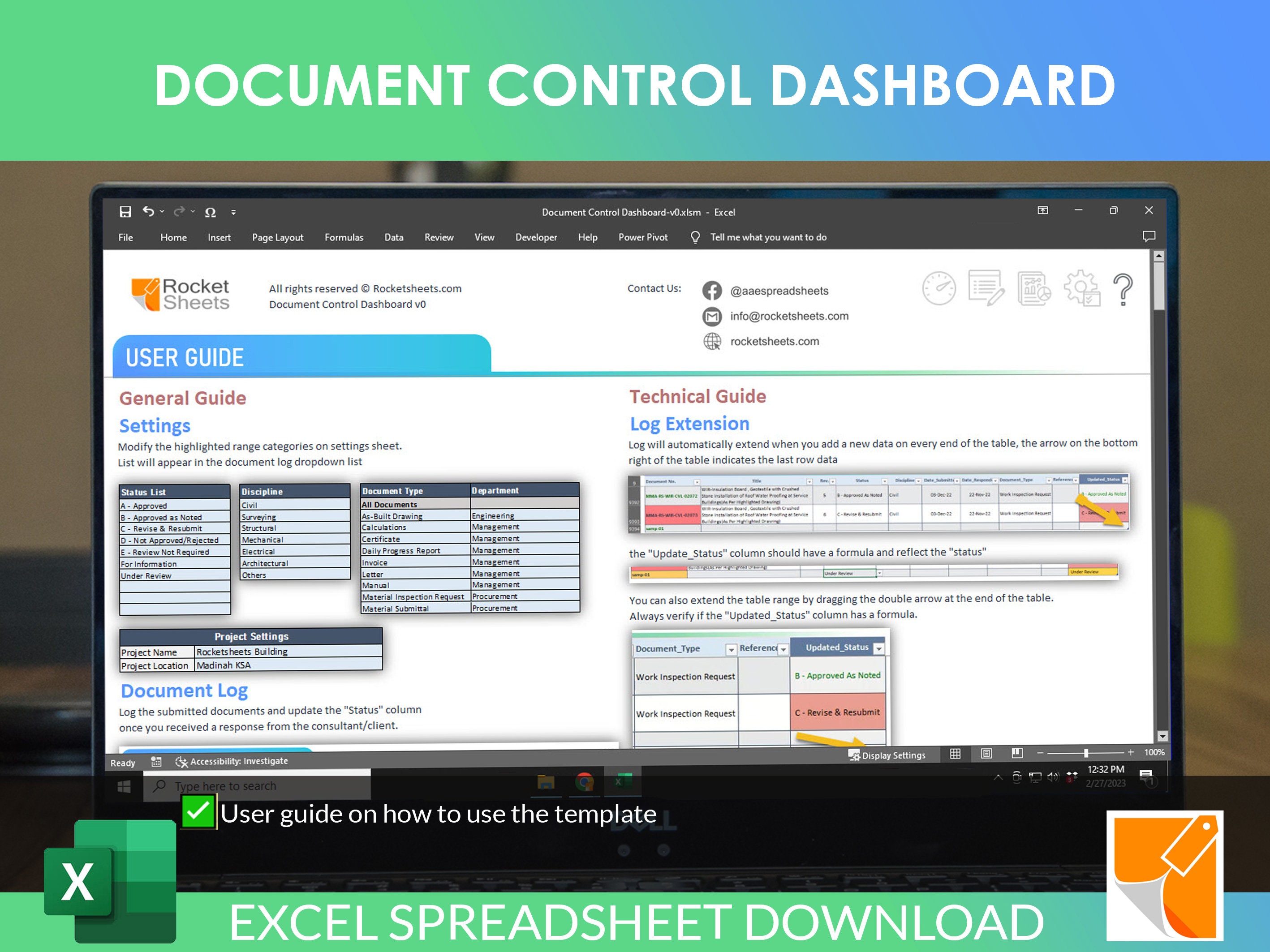 Document Control Dashboard Dynamic Report Management - Etsy