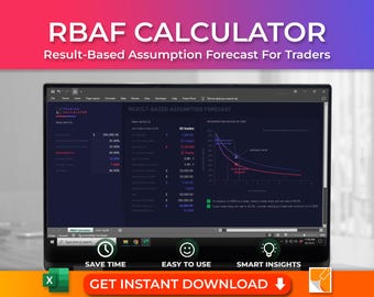 Trading Calculator: Result-Based Assumption Forecast Excel Template (Instant Download)