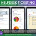 Helpdesk Ticketing Template: Google Sheets & Form Integration (digital ...