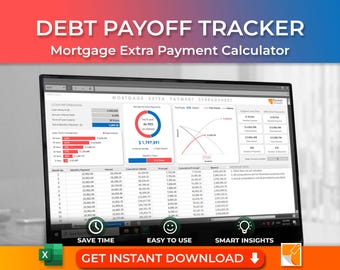 Mortgage Payoff Excel Template: Extra Payment Calculator (Instant Download)