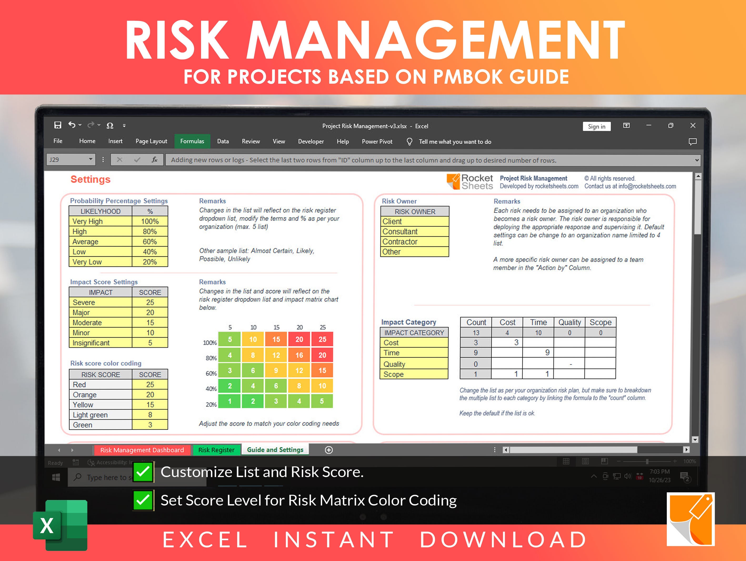 Project Risk Management Guide Pmbok Risk Assessment Matrix: Pmi Risk Management โ MYLP