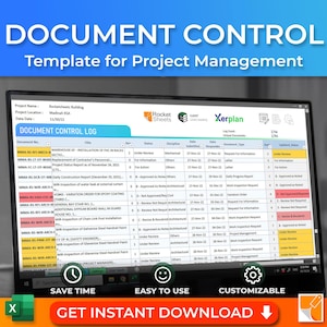 Document Control Template, Document Management Tools, Project Management Spreadsheet, Project Control Dashboard, Management System Excel