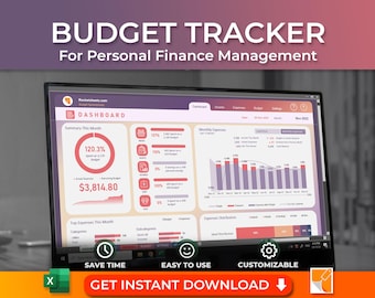 Budget Tracker Excel Template: 2026 Personal Finance (Instant Download)