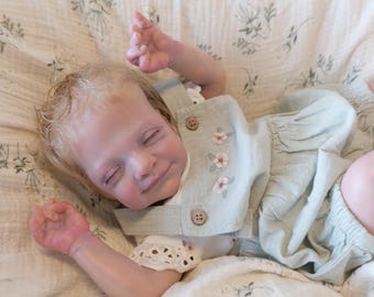 Realistisches Reborn Baby Mädchen – Sunny von Marita Winters- Rooted Hair.