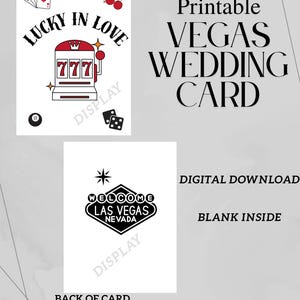 Vegas Wedding Card