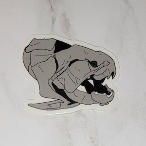 Dunkleosteus Sticker | Fish | Fossil | Paleontology | Placoderm