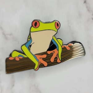 Red Eyed Tree Frog Pin | Amphibian | Frogs I Rainforest Frog | Herpetology