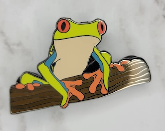 Red Eyed Tree Frog Pin | Amphibian | Frogs I Rainforest Frog | Herpetology