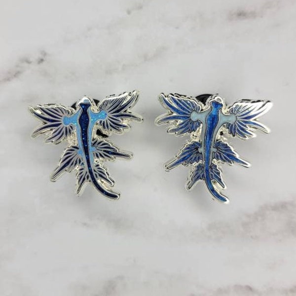 Blue Sea Slug Pin | Sea Slug | Glaucus Atlanticus | Nudibranch | Scuba Diving | Ocean Animals