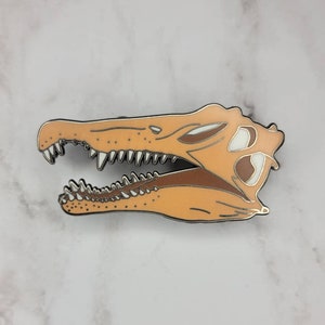 Spinosaurus Enamel Pin | Dinosaur | Fossil | Paleontology | Cretaceous | Prehistoric | Extinct Animals | Paleoart | Prehistoric