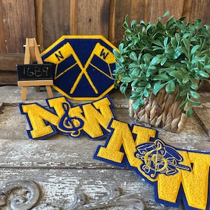 Vintage Varsity Lettermen Patches circa 1980s, Musical Letterman Patches