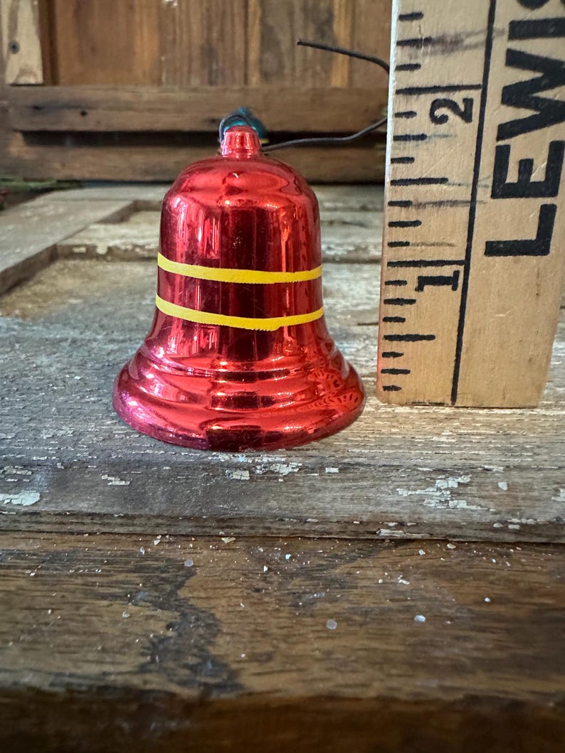 Two Bradford 1950s Plastic Christmas Metallic Color Bells With Plastic ...
