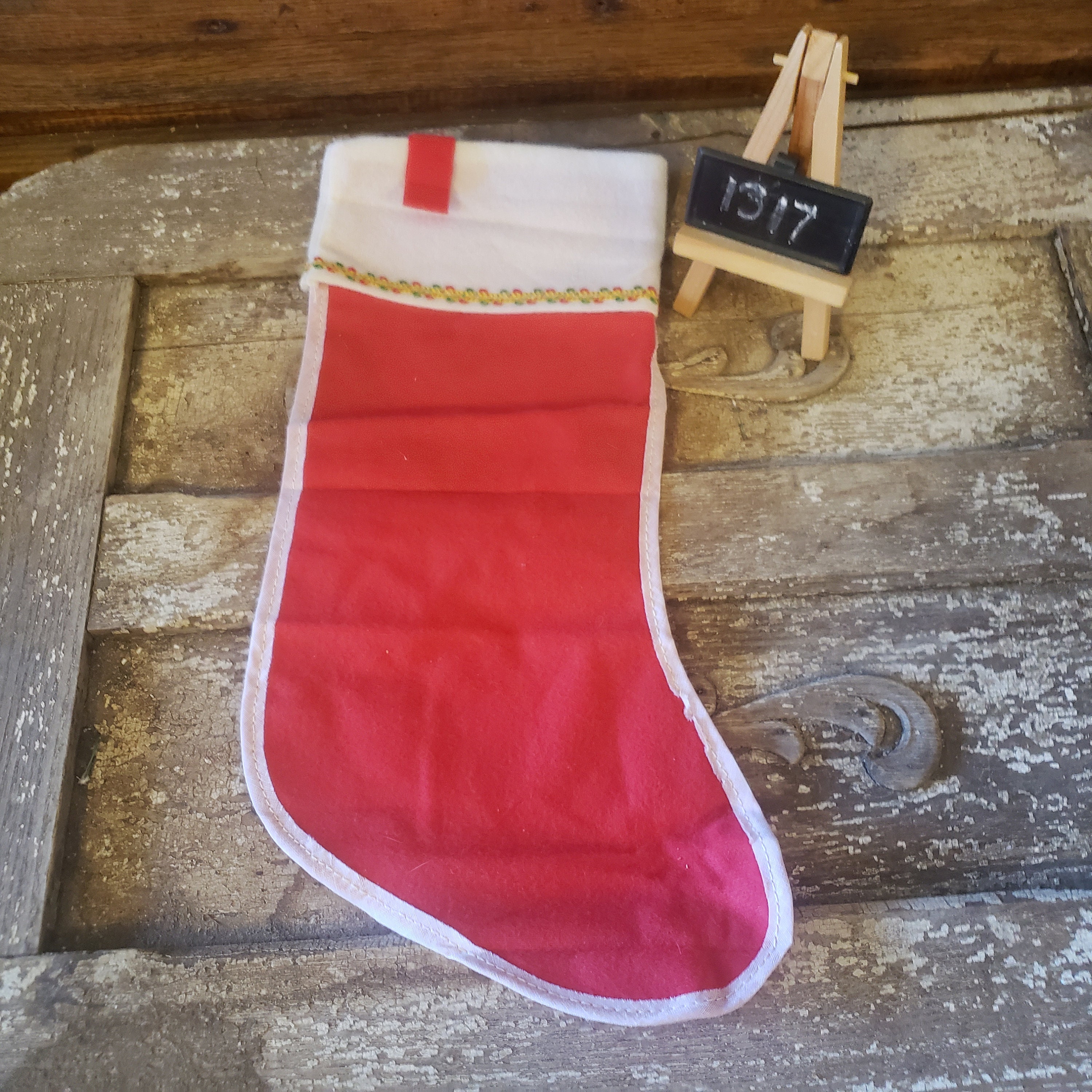 34 Adorable Christmas Stocking Ideas to Hang with Pride: Festive Flair for Your Fireplace 28 Vintage Felt Christmas Stocking, Plain Stocking for Crafts