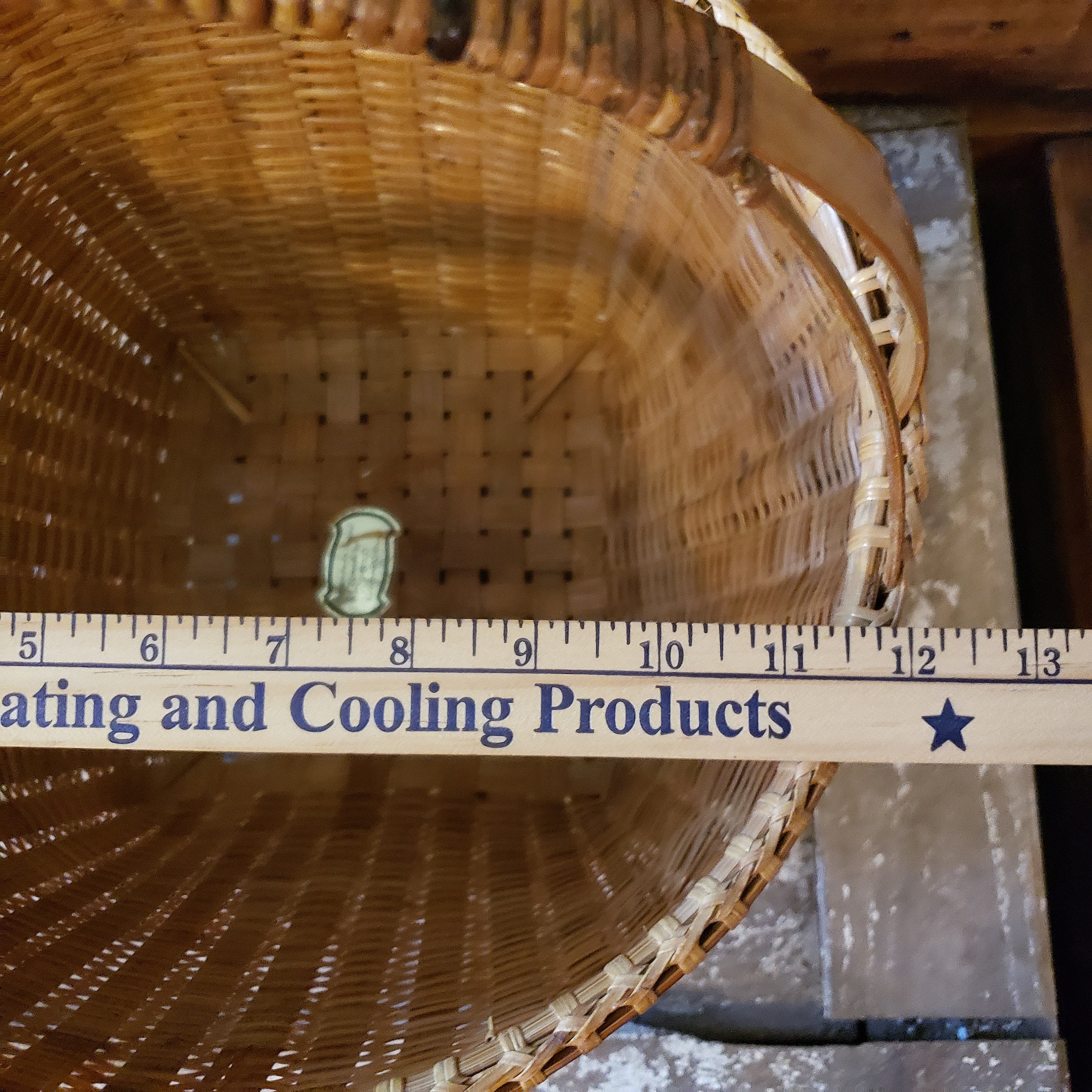 Large Woven Basket Farmhouse Blanket Basket Cottage Basket Etsy