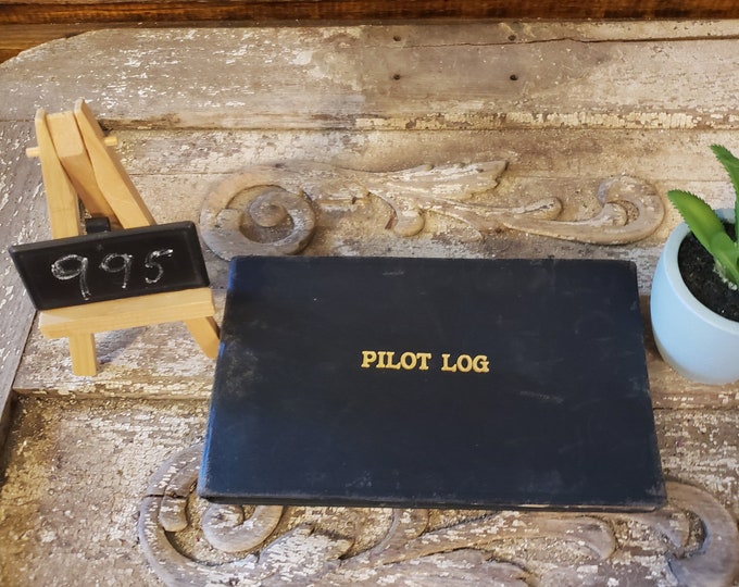 Vintage Pilot Flight Record and Log Book (type P 100), Copyright 1945 ...