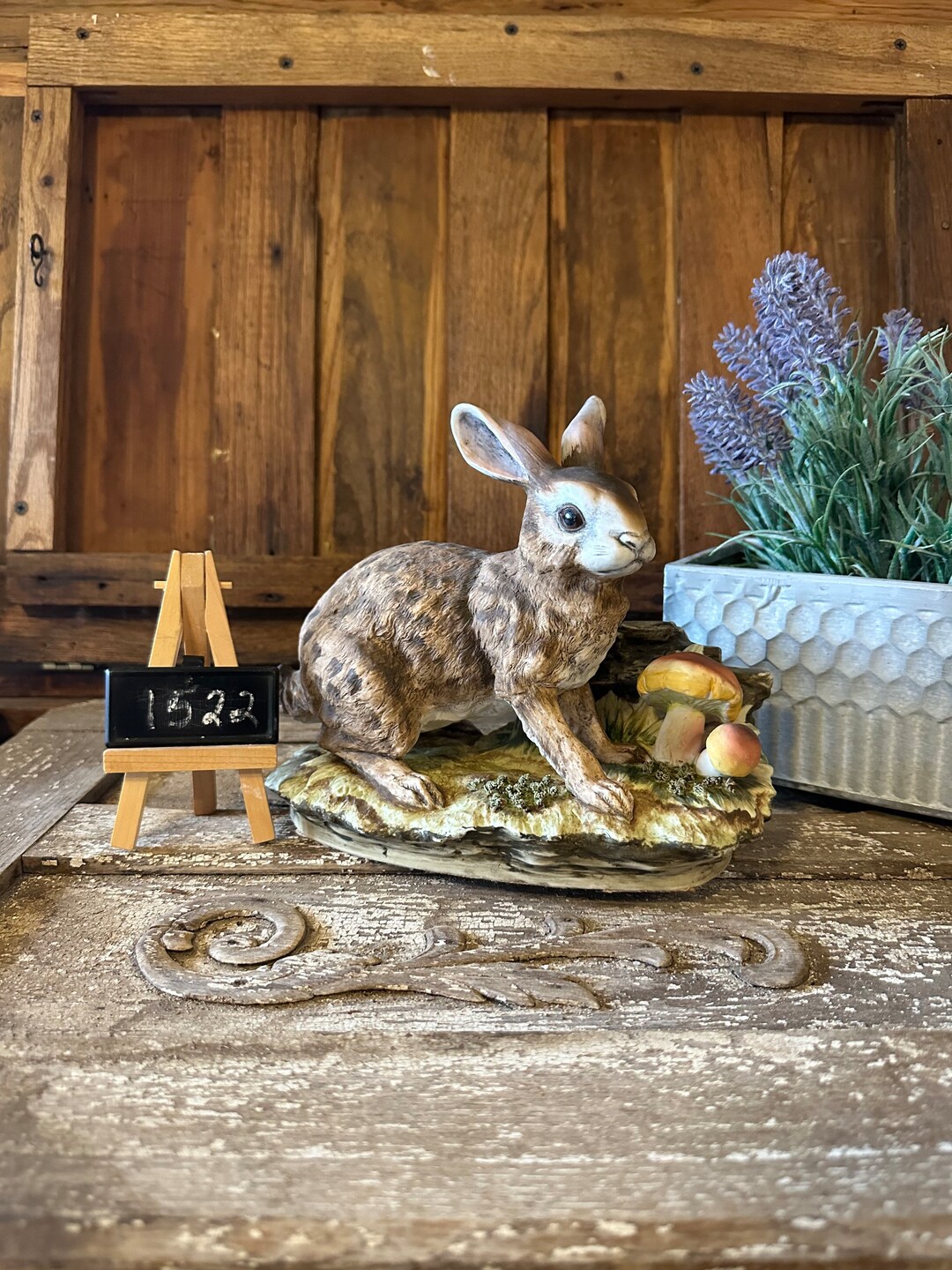 Vintage Lefton wild Hair Hand Painted Rabbit - Etsy