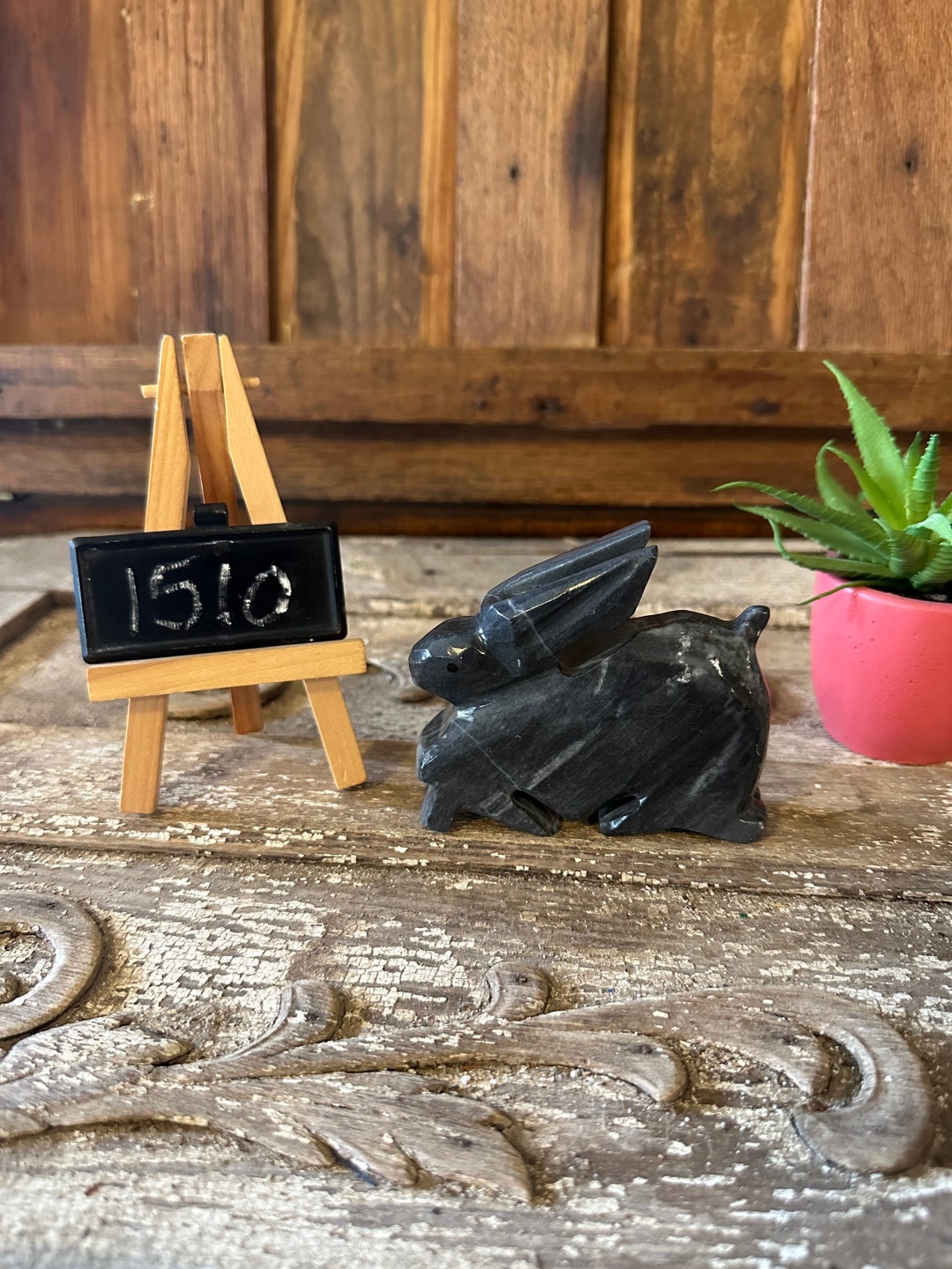 Natural Stone Bunny, Carved Stone Rabbit Figurine Etsy