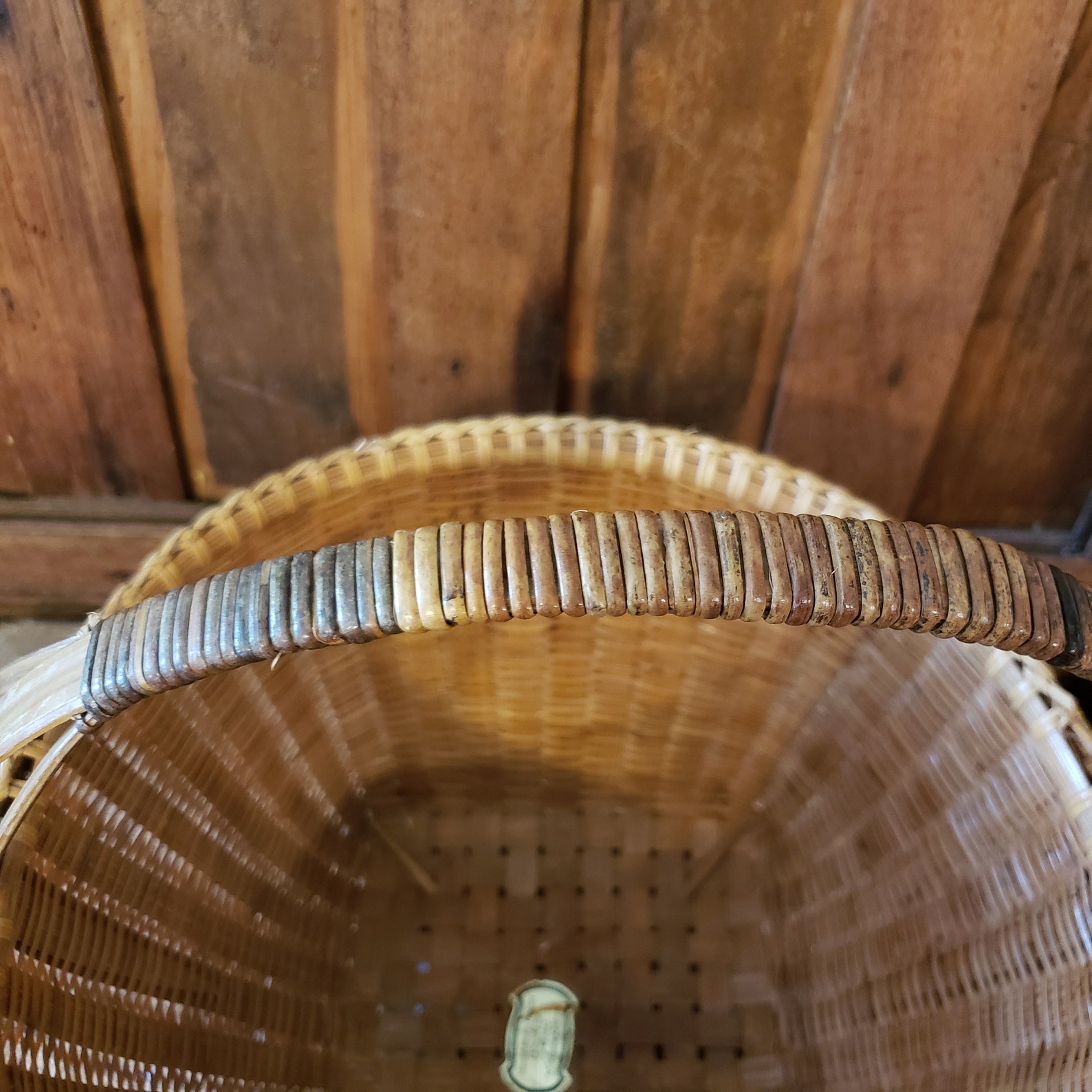 Large Woven Basket Farmhouse Blanket Basket Cottage Basket Etsy