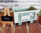 Scottie Dog Ceramic Planter, Vintage Scottish Terrier Container