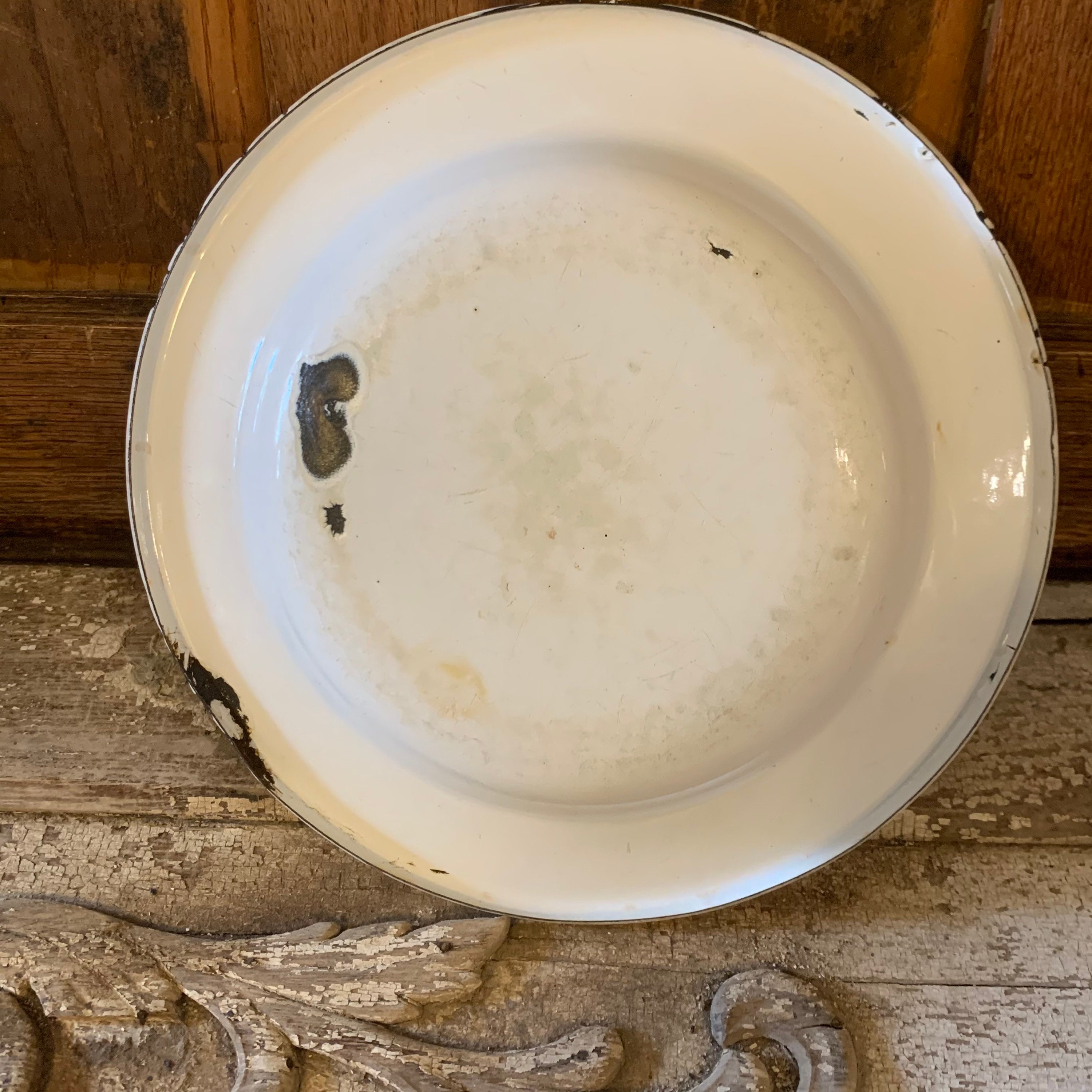 Vintage Floral Metal Ware Dinner Plates Farmhouse Metal Etsy