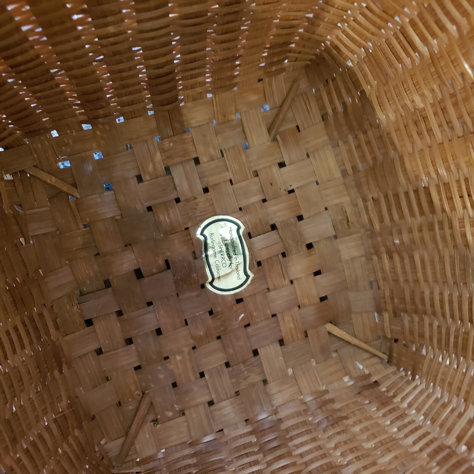 Large Woven Basket Farmhouse Blanket Basket Cottage Basket Etsy