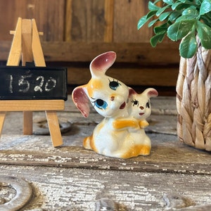 Vintage Ceramic Easter Bunnies, Spring Rabbit Decor
