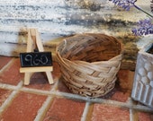 Weaved Plant Basket, Boho Plant Basket, Farmhouse Basket, Small Wicker Basket