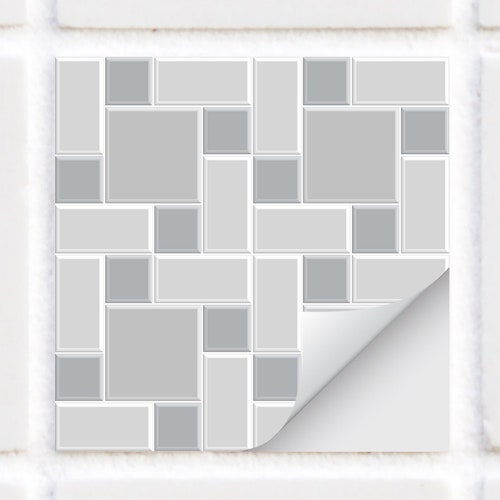 Herringbone Tile Stickers Subway Tile Decals TS00318 Etsy UK