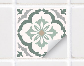Tile Stickers - Green Vintage Tile Decals - TS-003-25